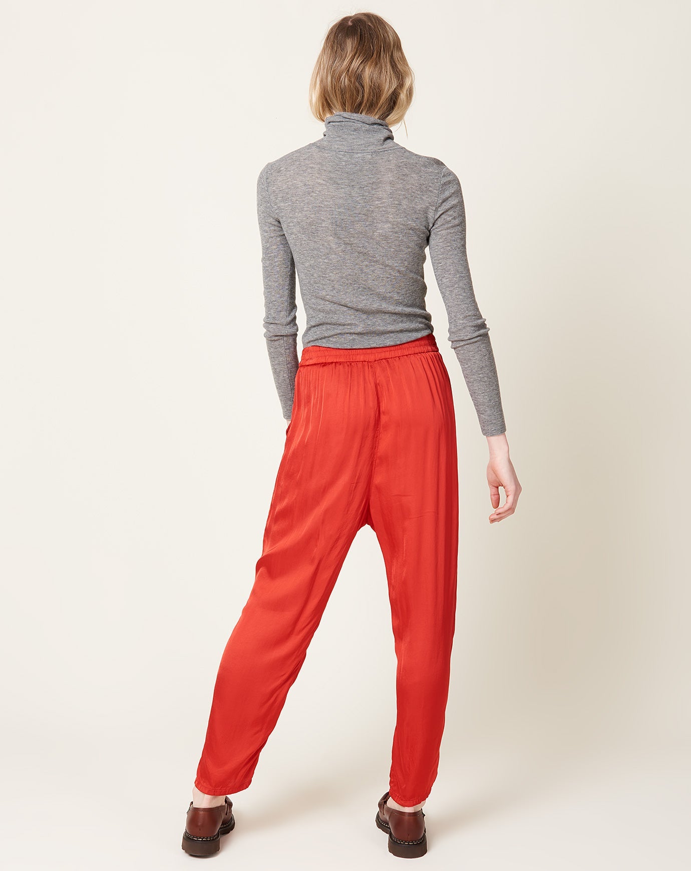 Raquel Allegra Sunday Pant in Red