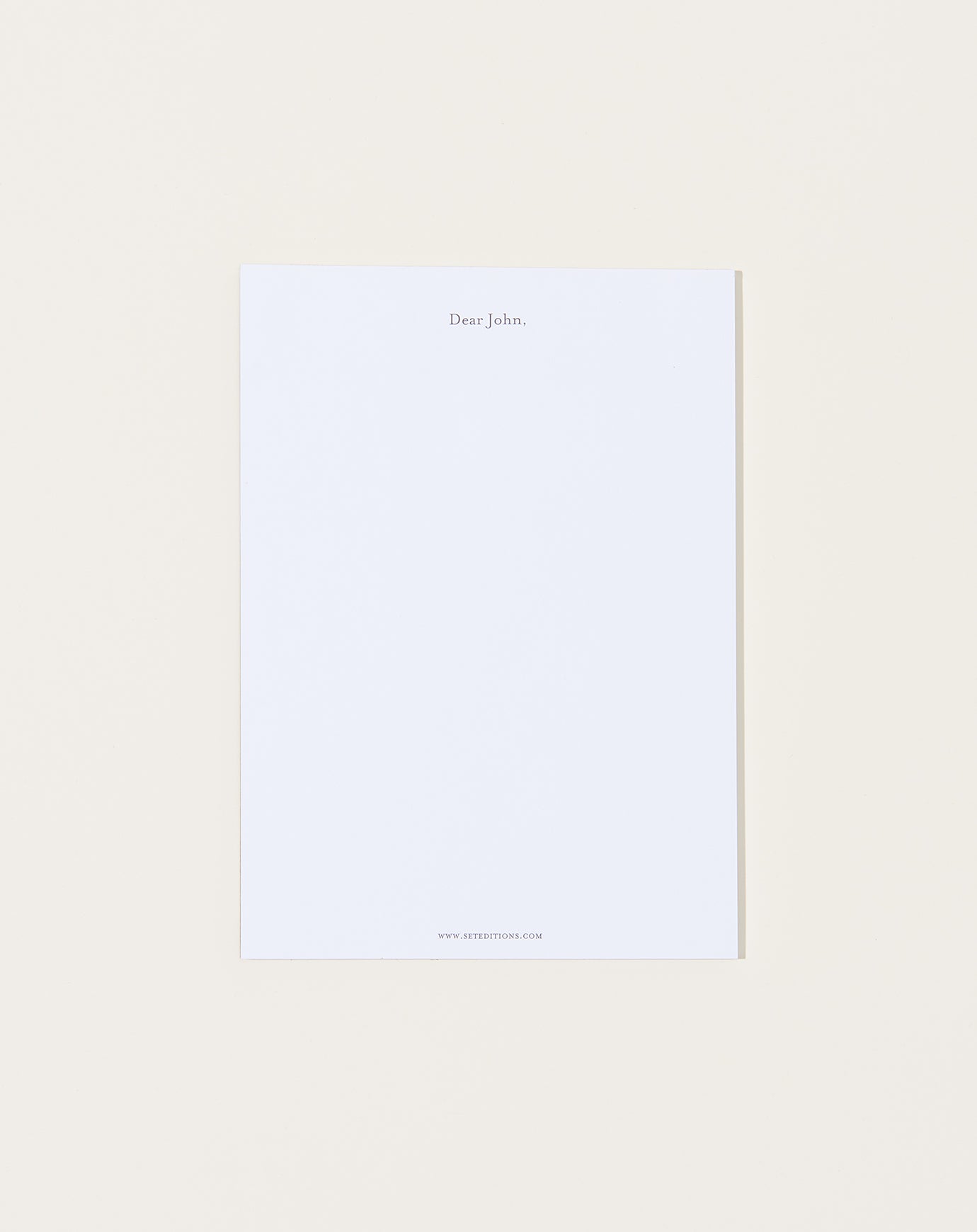 Set Editions Dear John Notepad