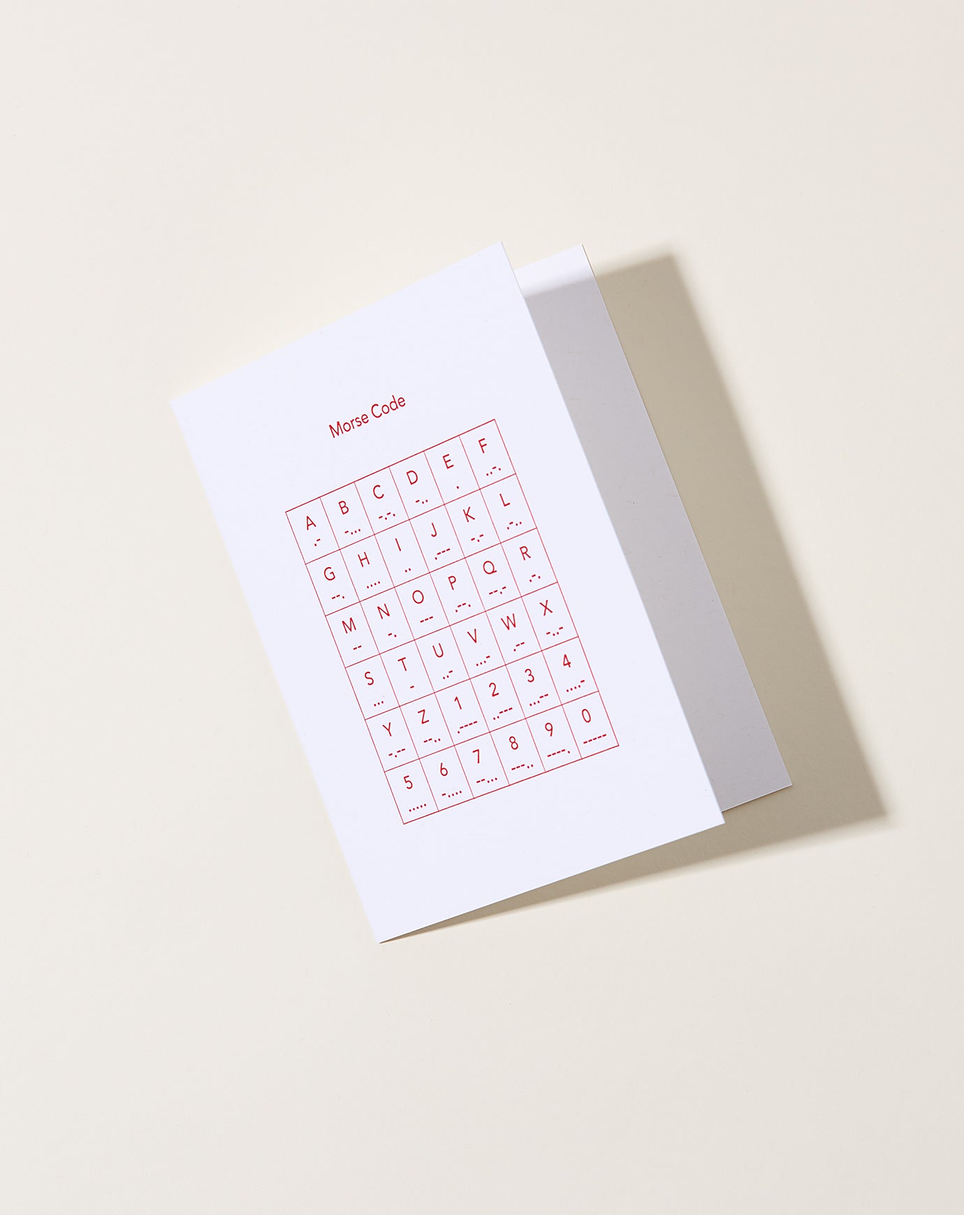 Set Editions Morse Code Card