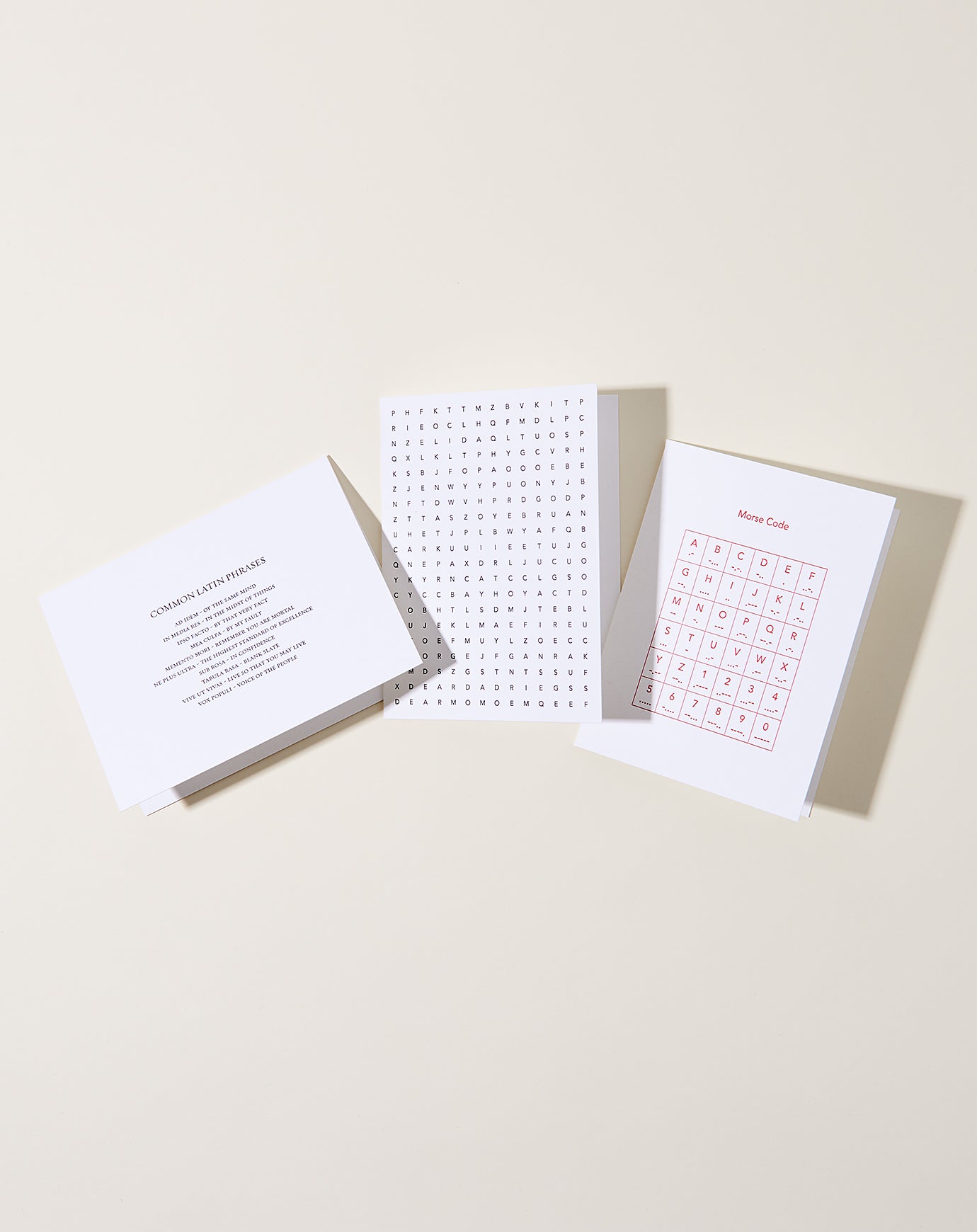 Set Editions Morse Code Card