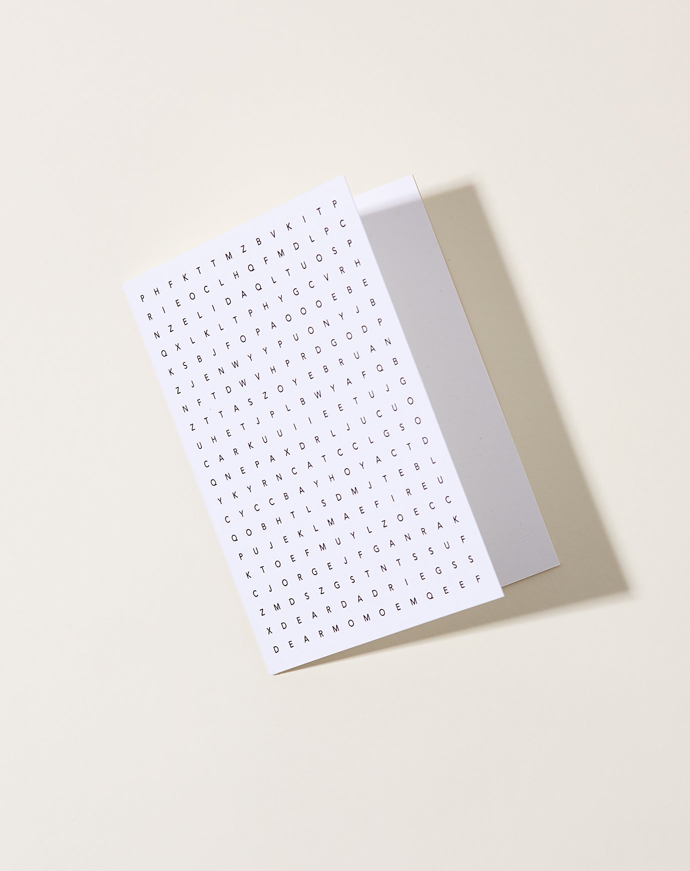 Set Editions Word Search Card