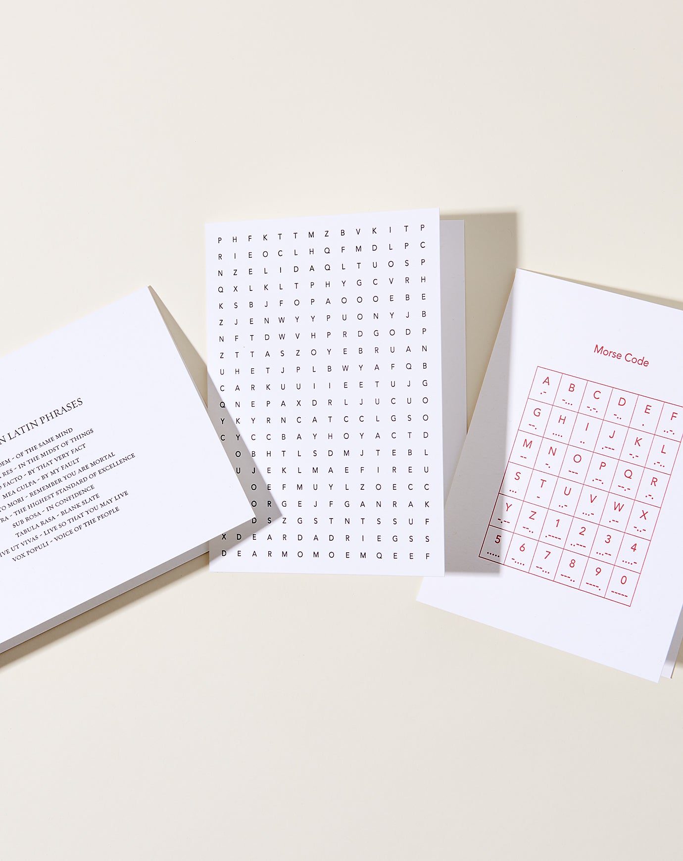 Set Editions Word Search Card