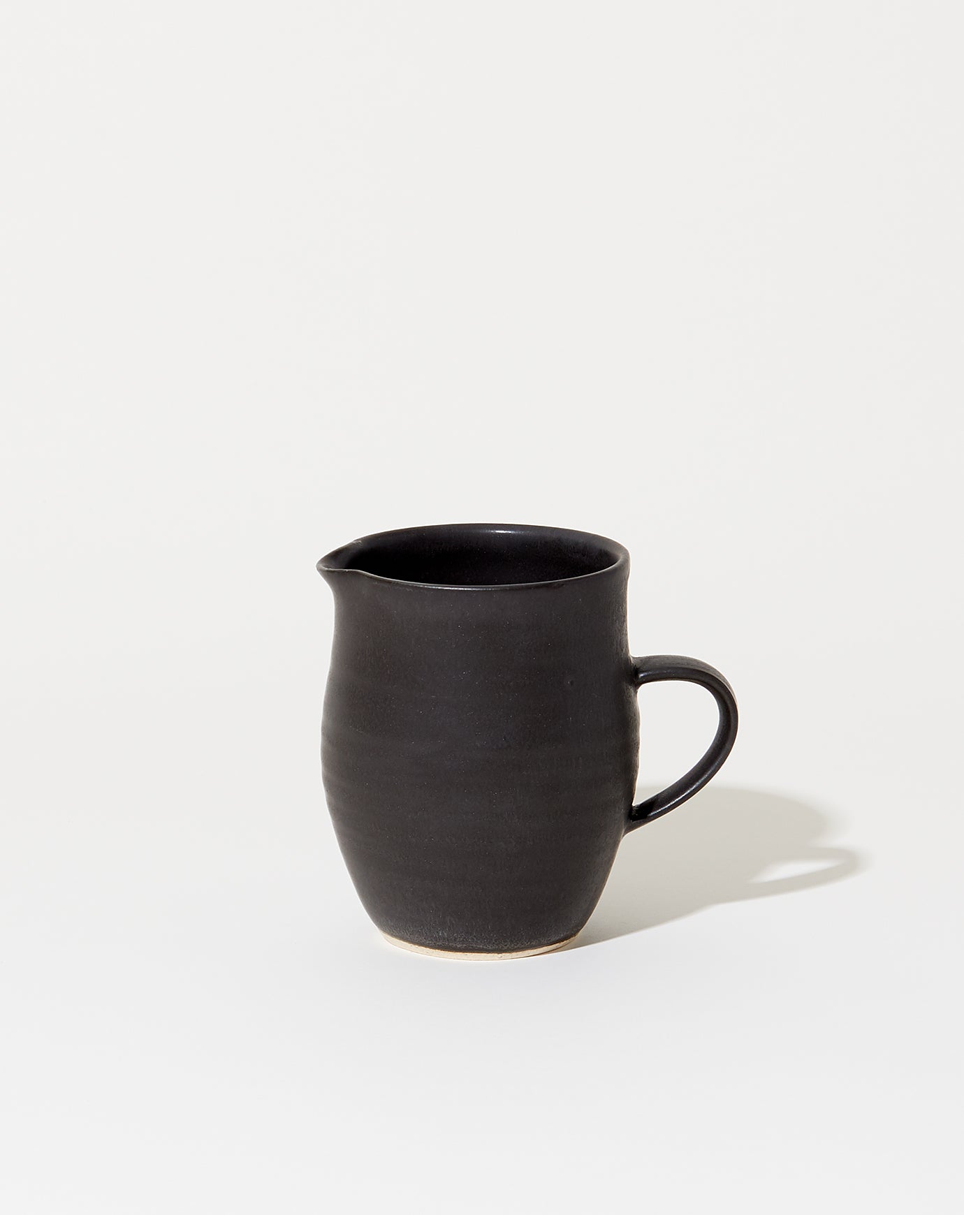 Sheldon Ceramics Farmhouse Creamer in Satin Black