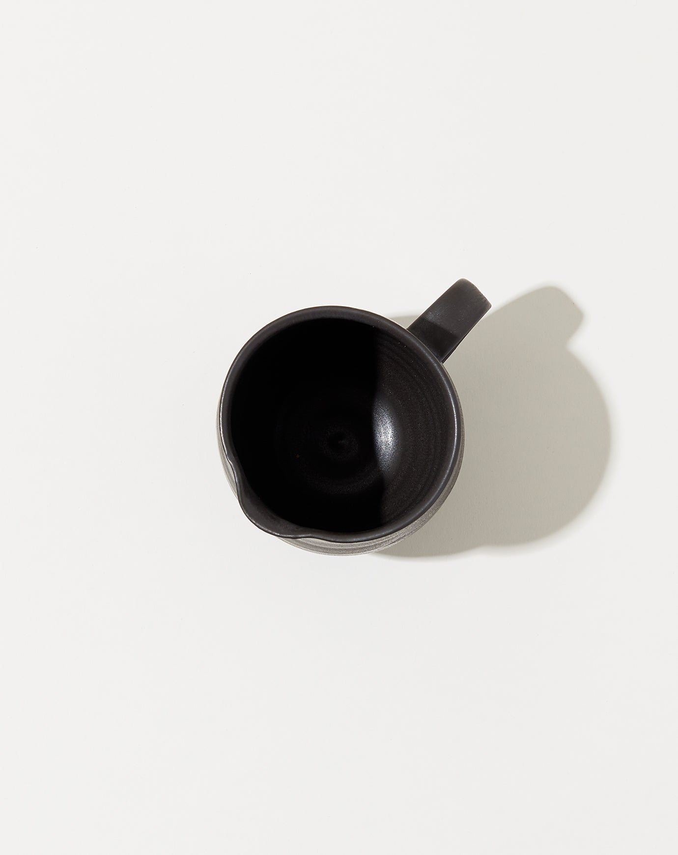 Sheldon Ceramics Farmhouse Creamer in Satin Black