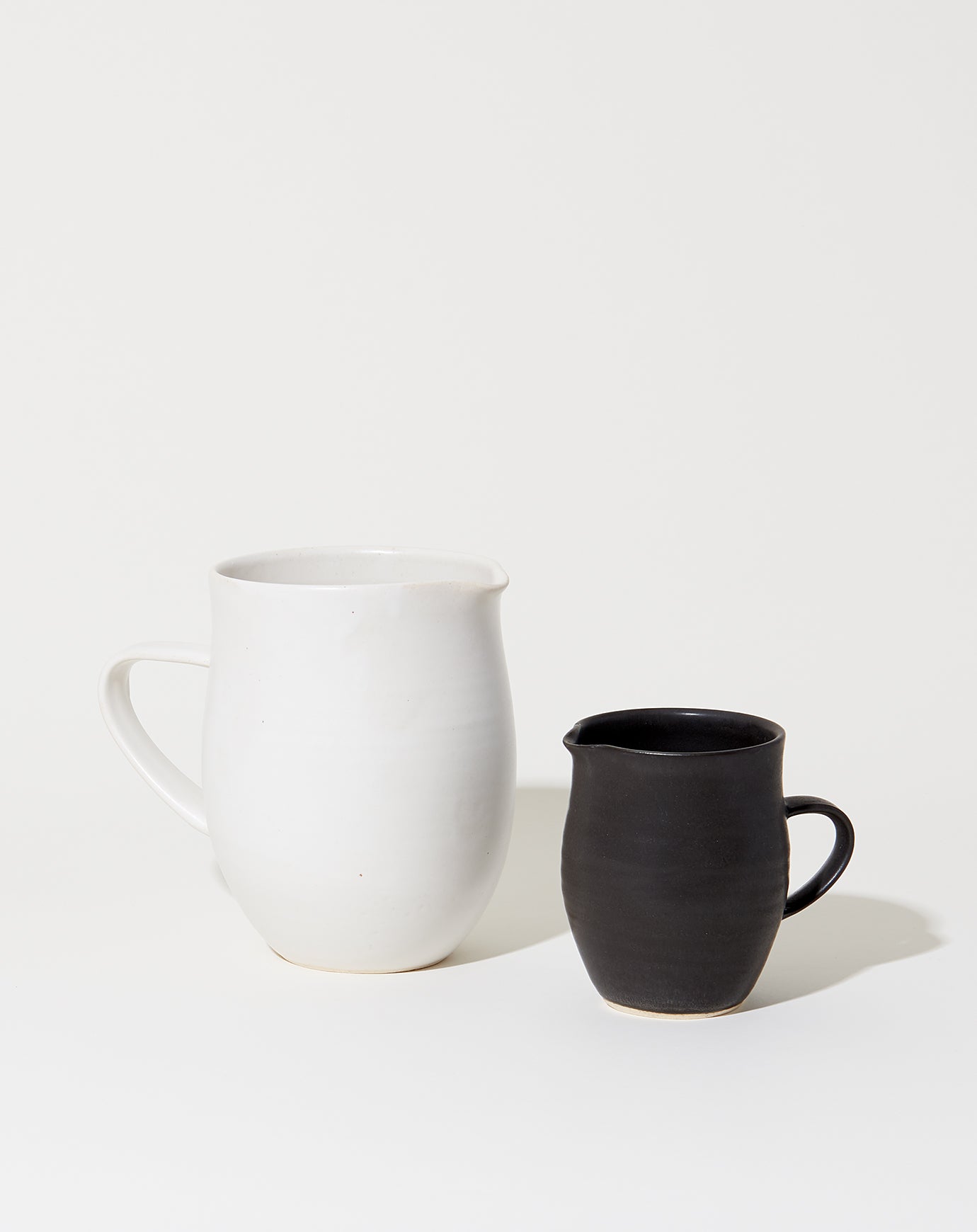 Sheldon Ceramics Farmhouse Creamer in Satin Black