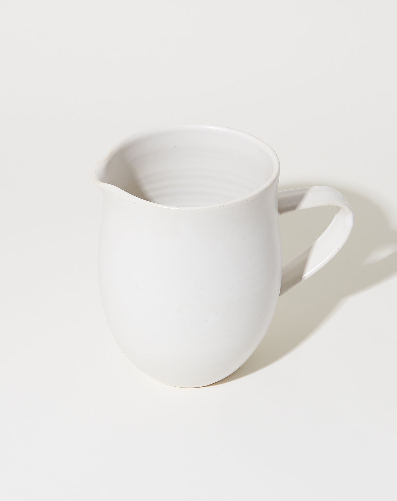 Sheldon Ceramics Farmhouse Pitcher in Eggshell