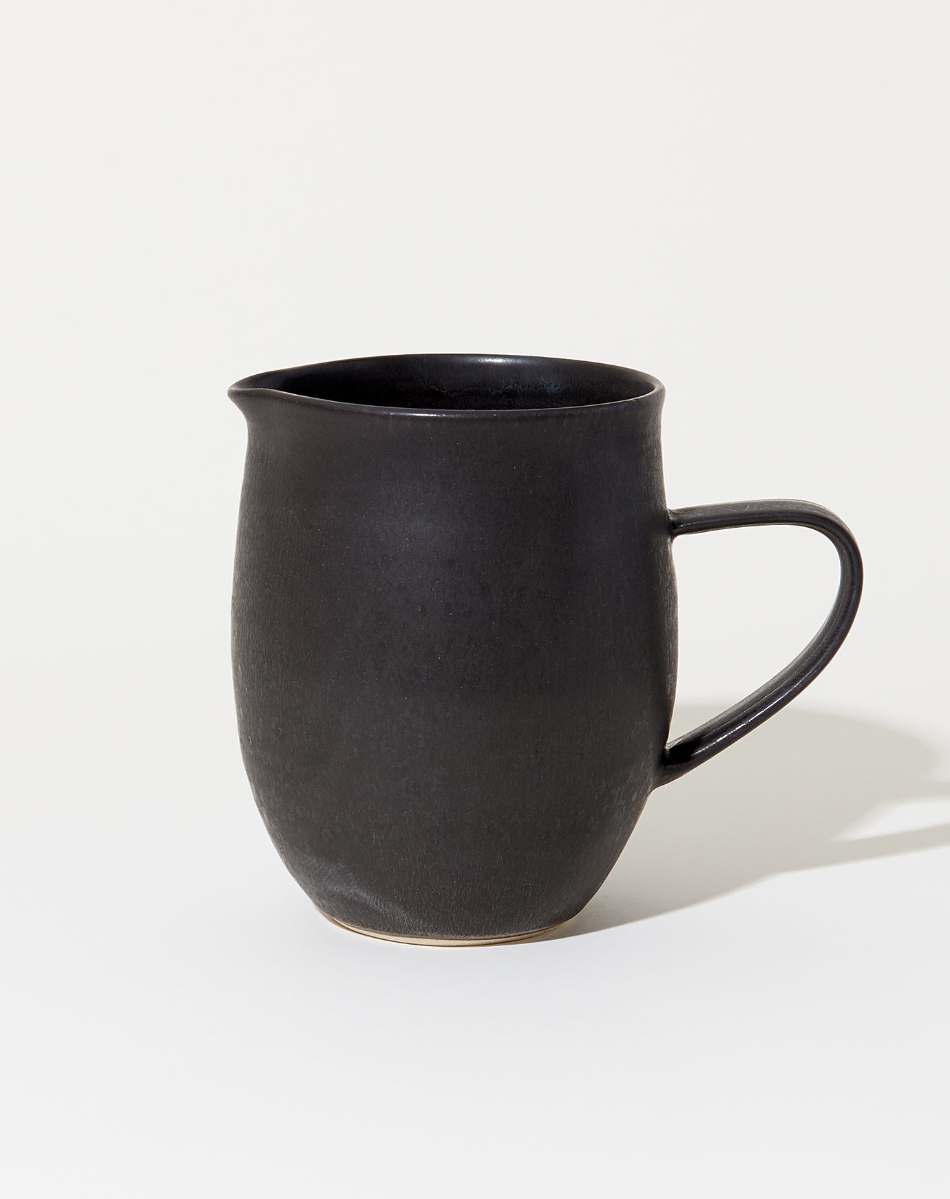 Sheldon Ceramics Farmhouse Pitcher in Satin Black