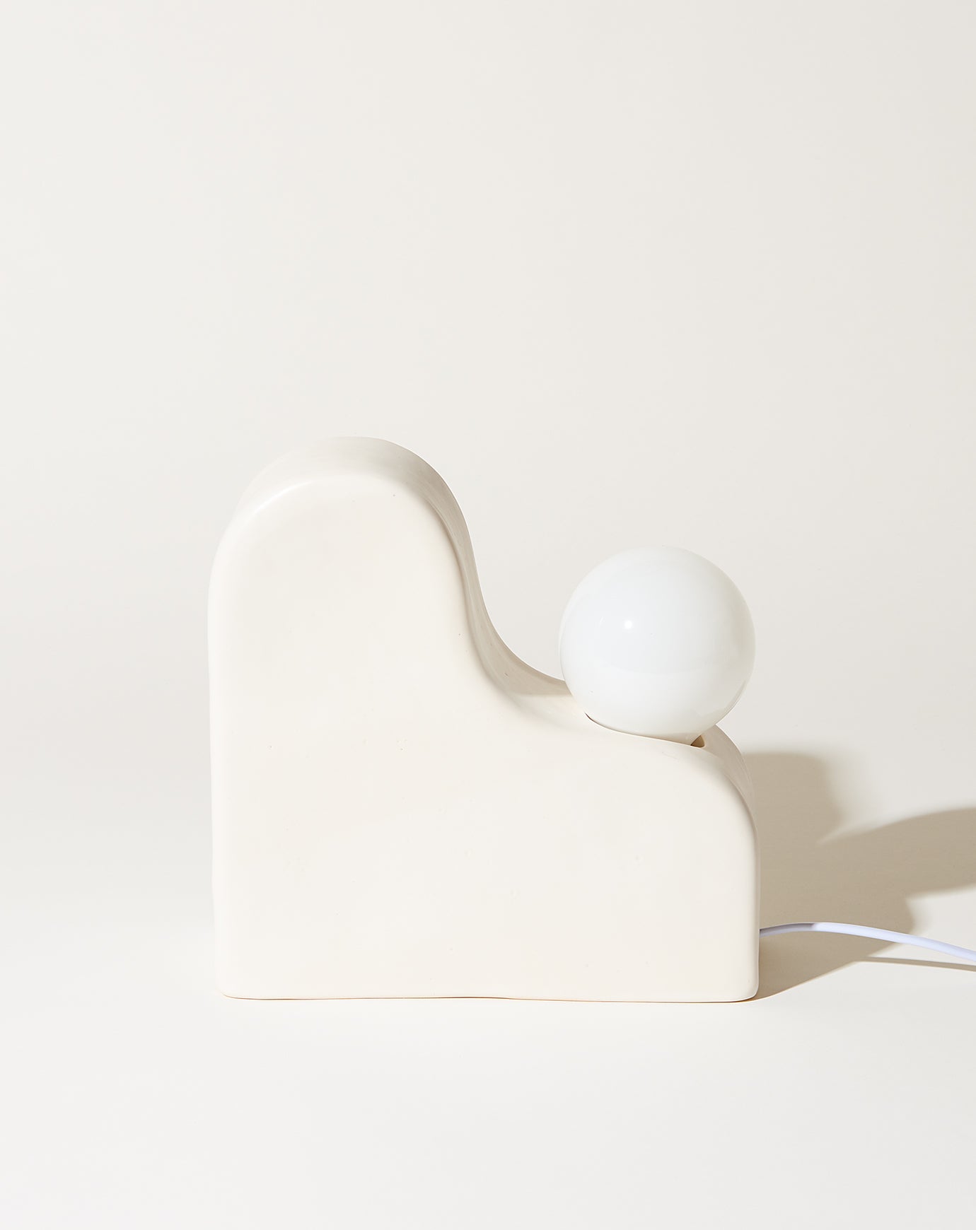 SIN Boulder Table Lamp in White