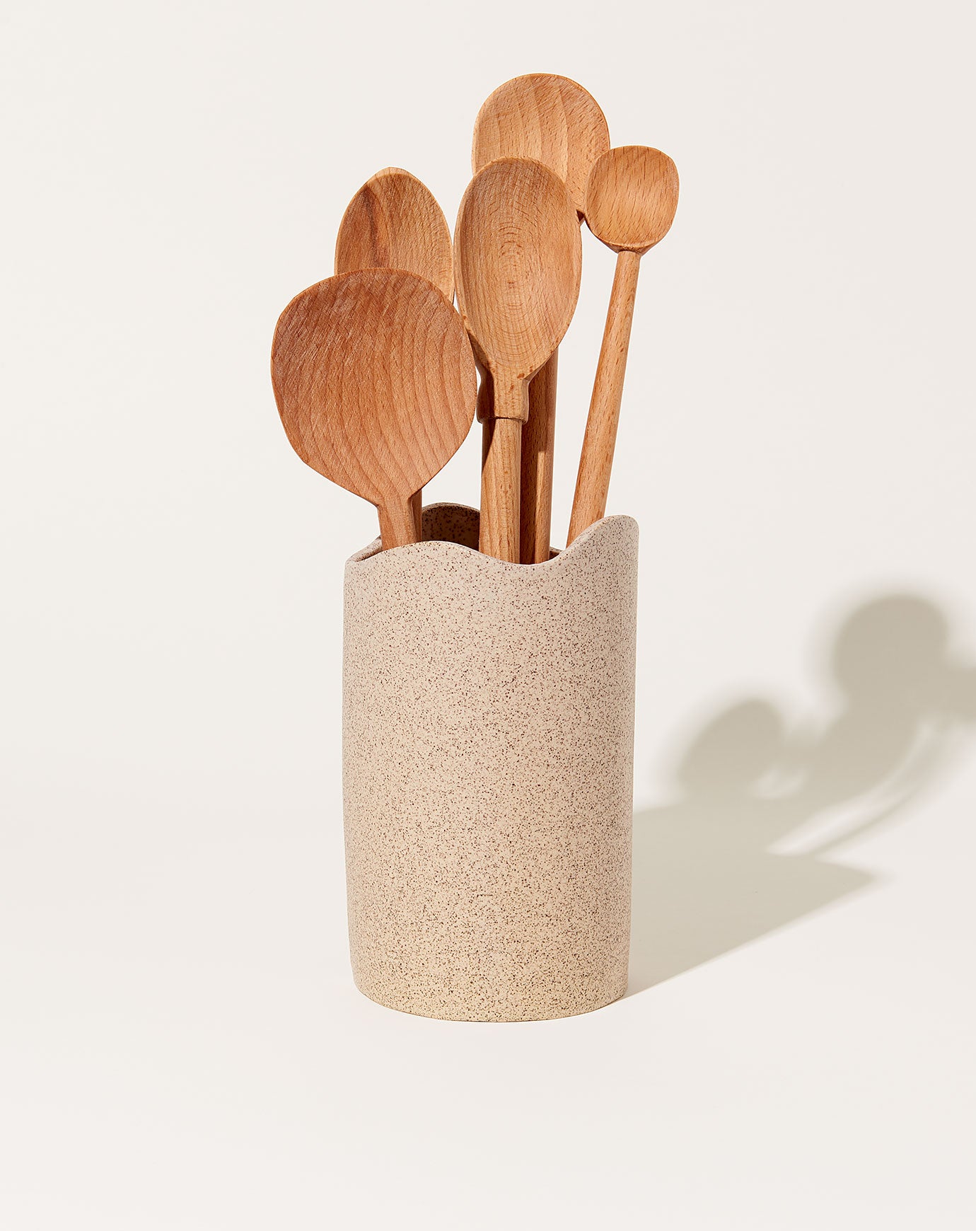 SIN Swell Utensil Holder in Speckled White