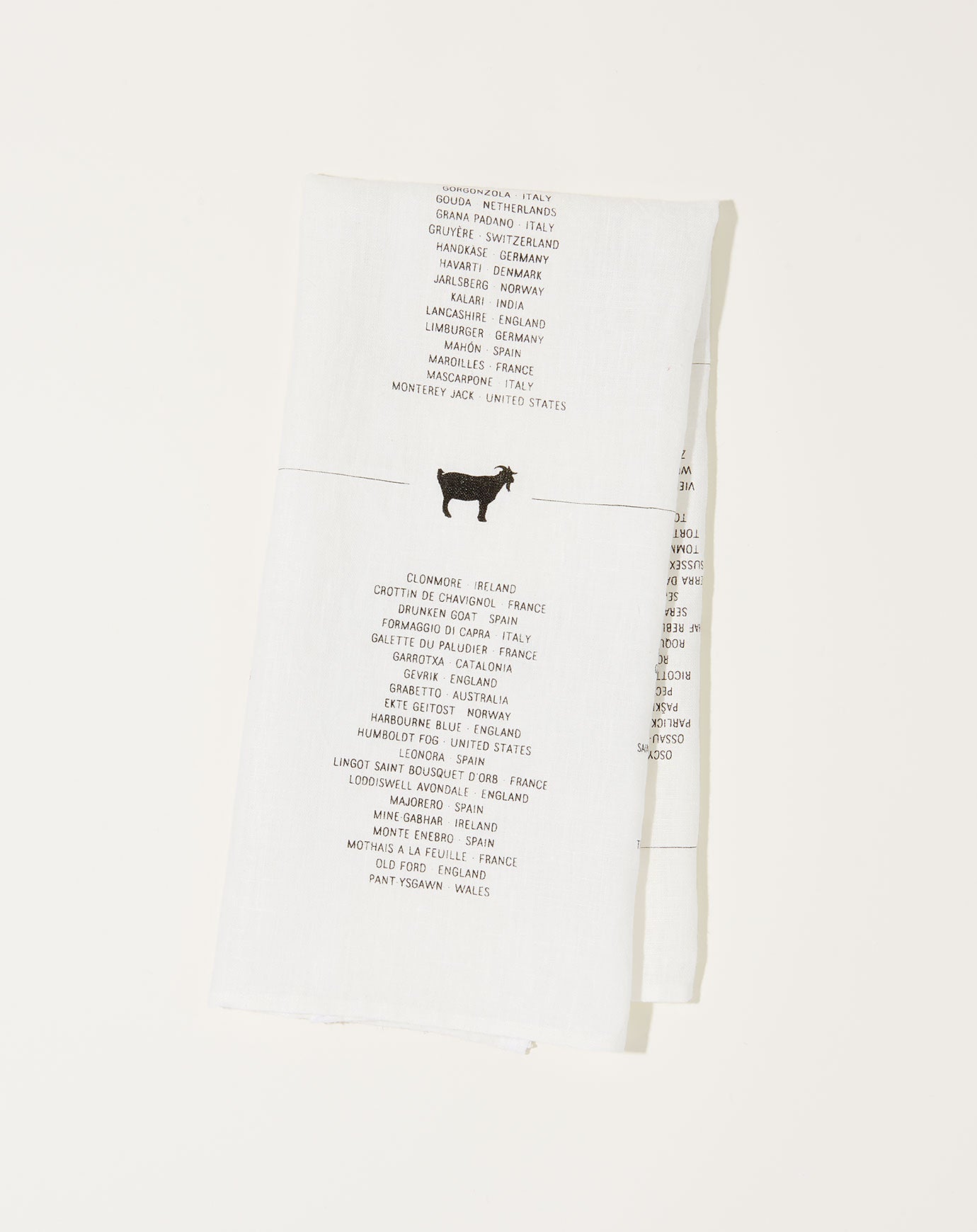 Sir Madam Cheese List Tea Towel