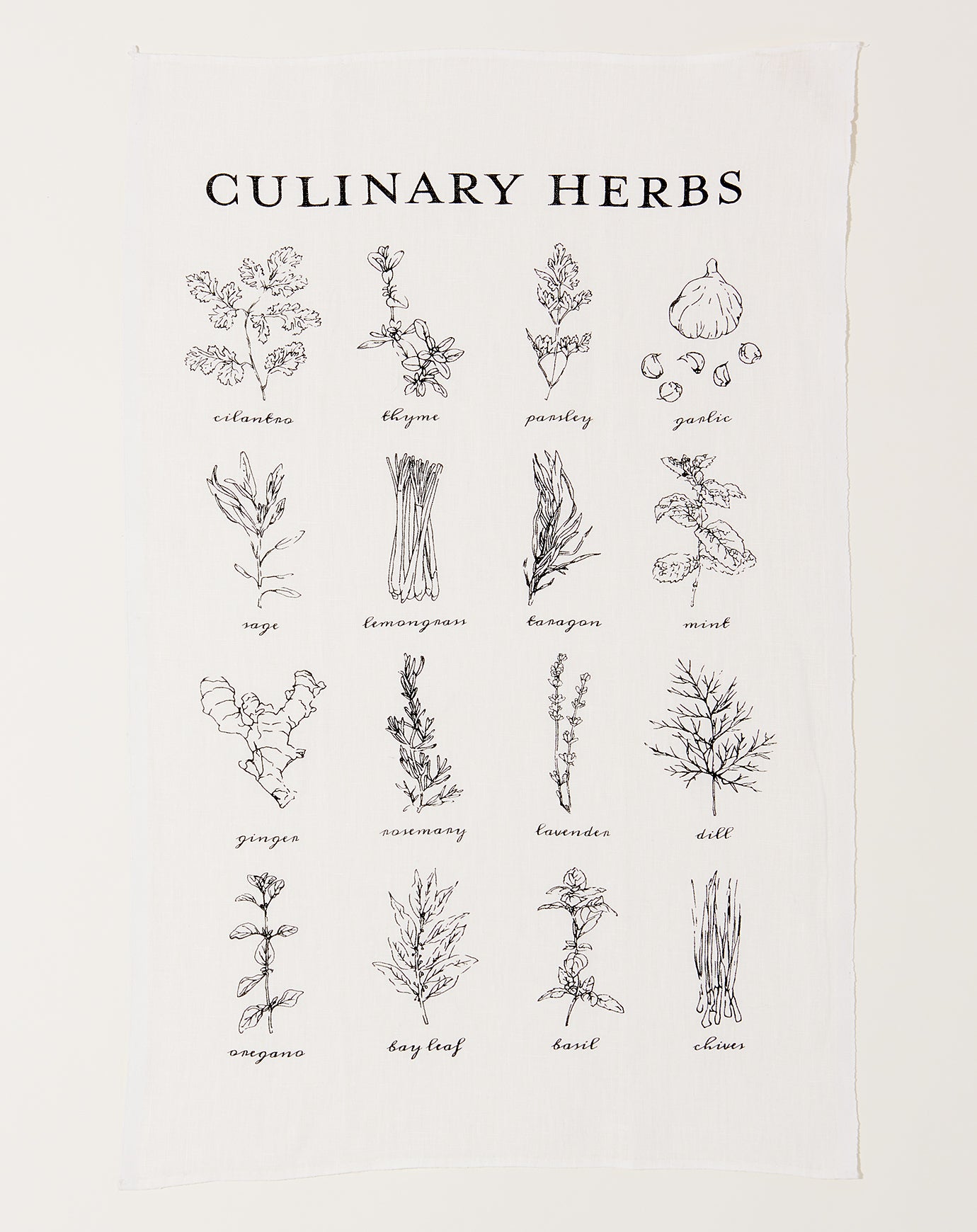 Sir Madam Culinary Herbs Tea Towel