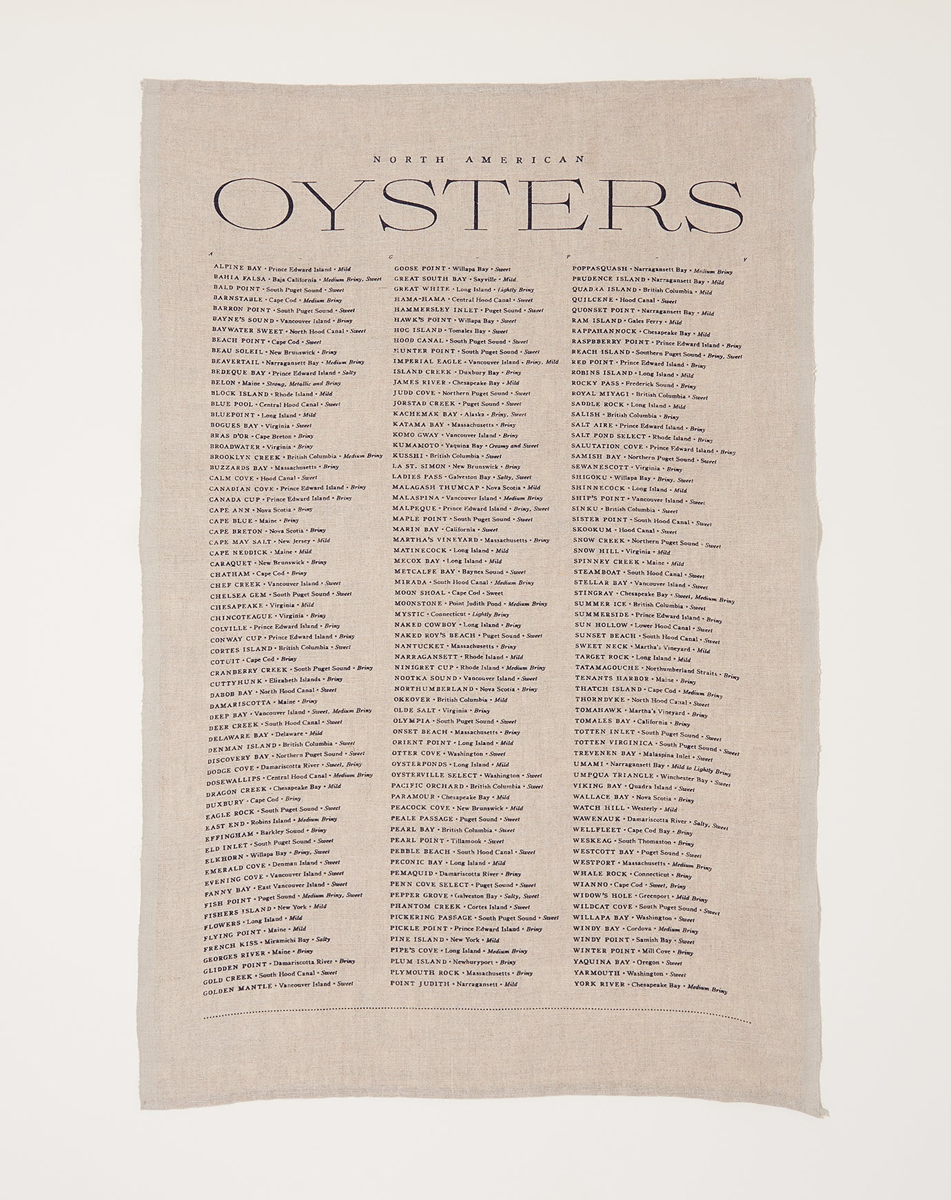 Sir Madam Natural Oyster Linen Tea Towel