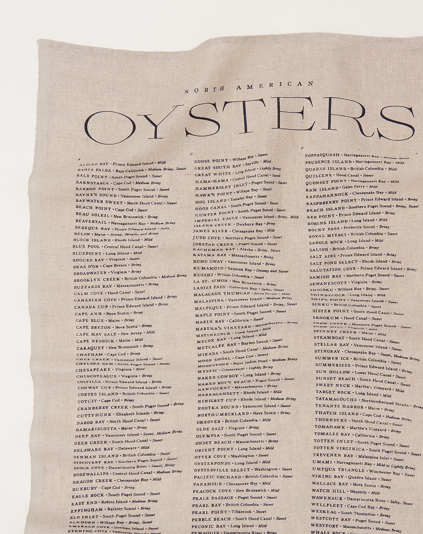 Sir Madam Natural Oyster Linen Tea Towel