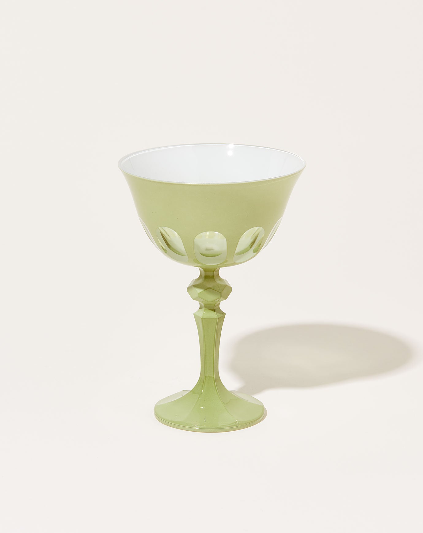 Sir Madam Rialto Glass Coupe Set in Pale Sage