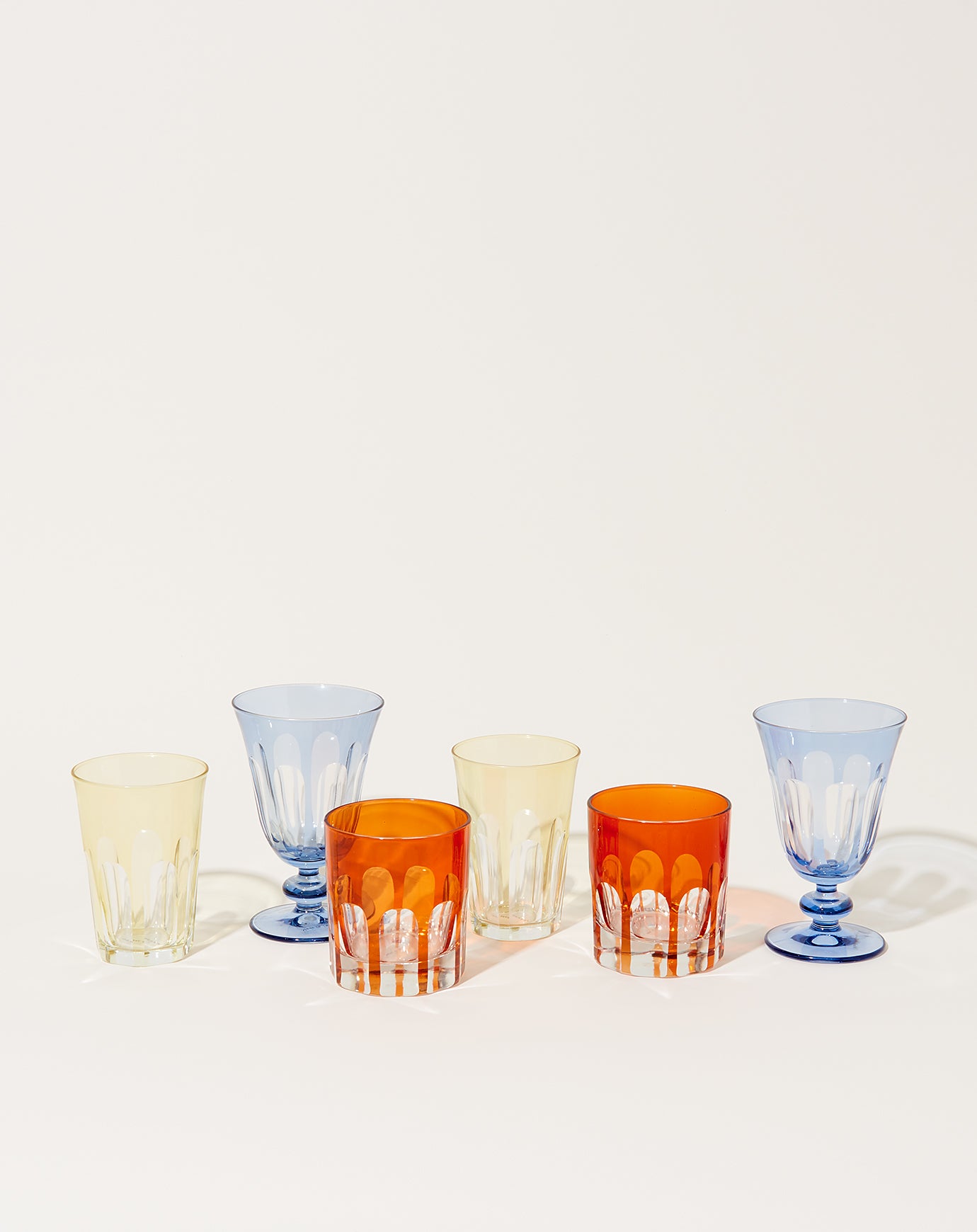 Sir Madam Rialto Glass Tumbler Set in Limoncello