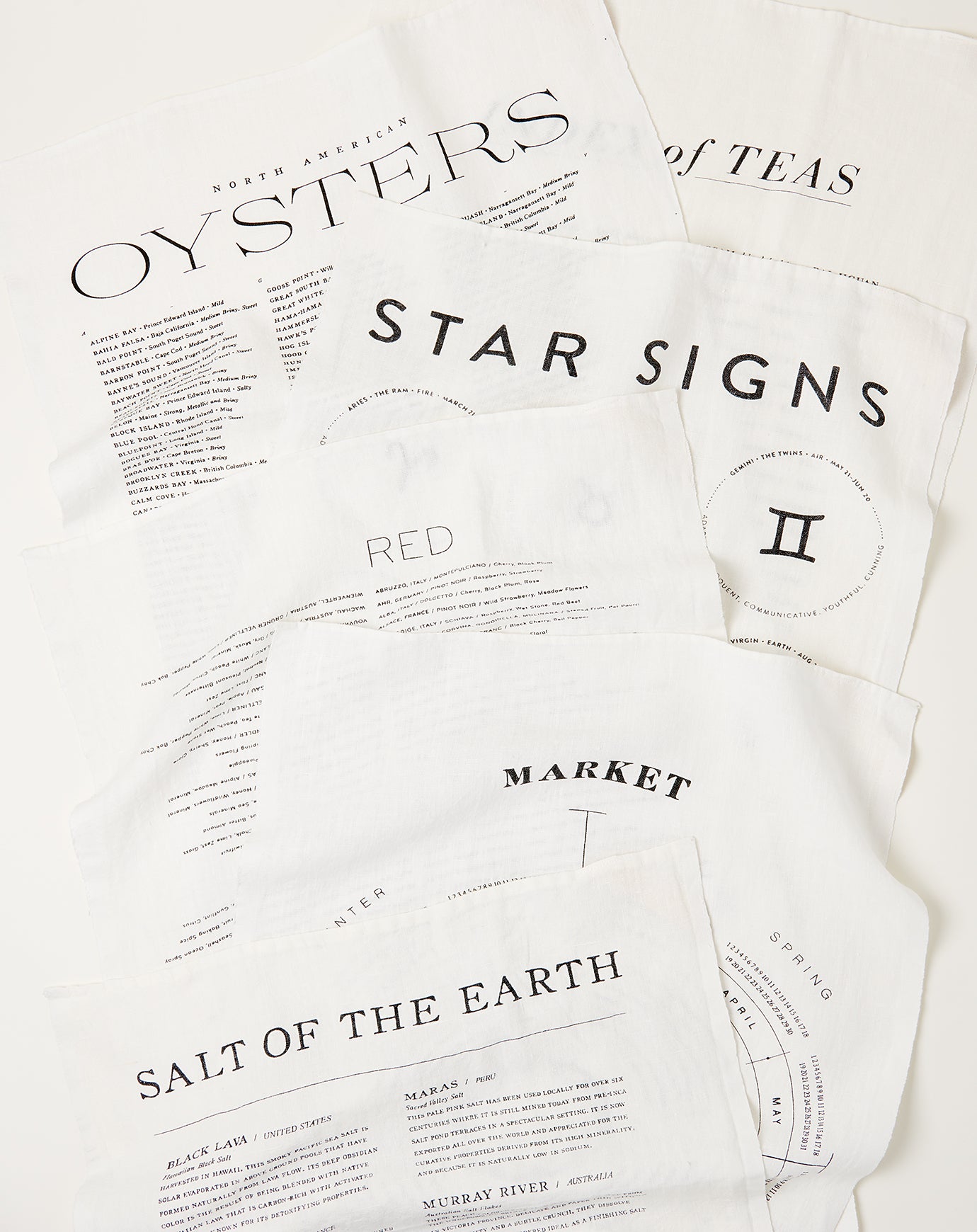 Sir Madam Star Signs Tea Towel