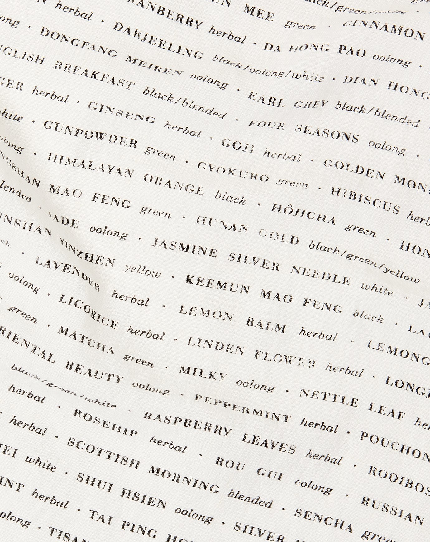 Sir Madam Tea List Tea Towel