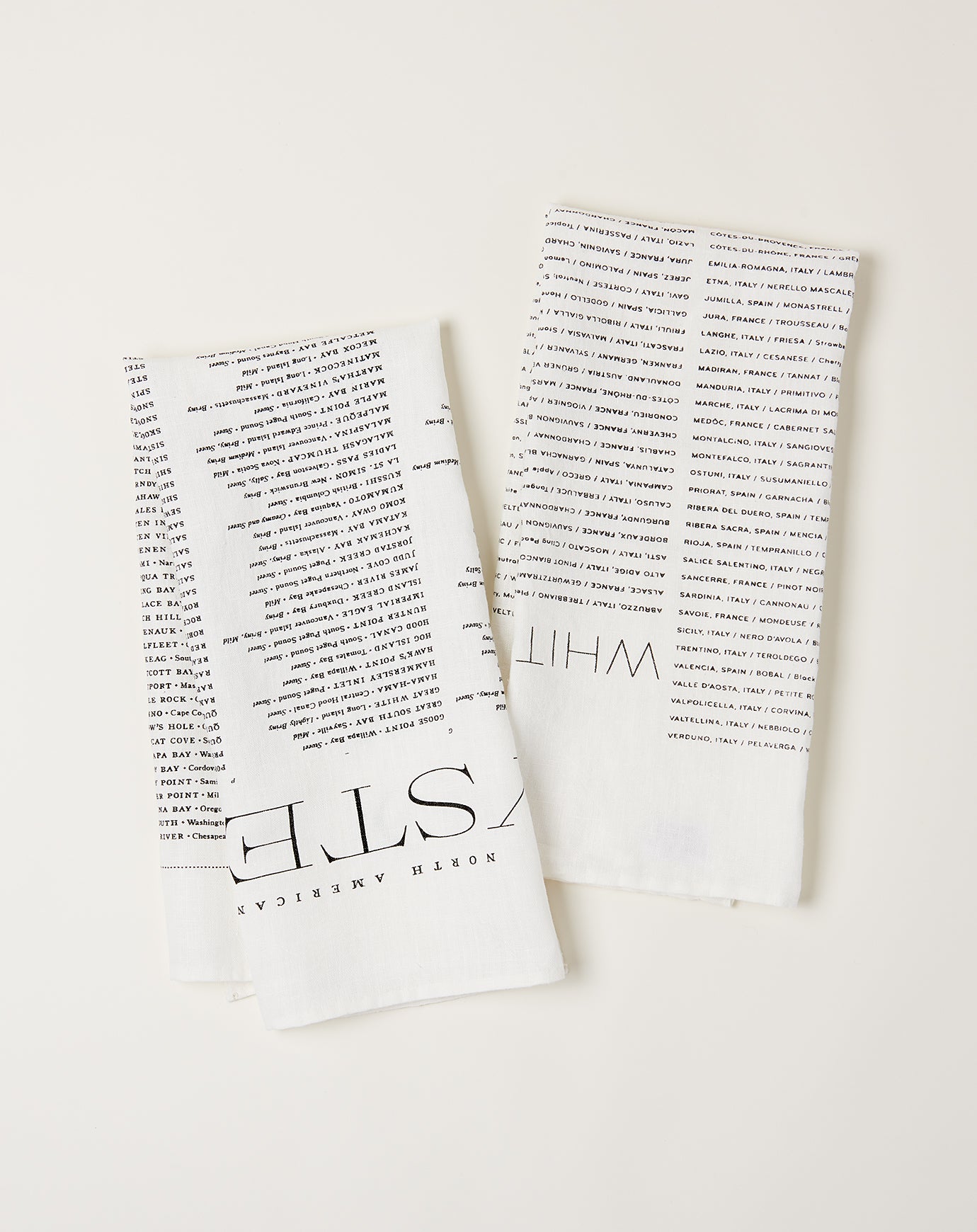 Sir Madam Wine List Tea Towel