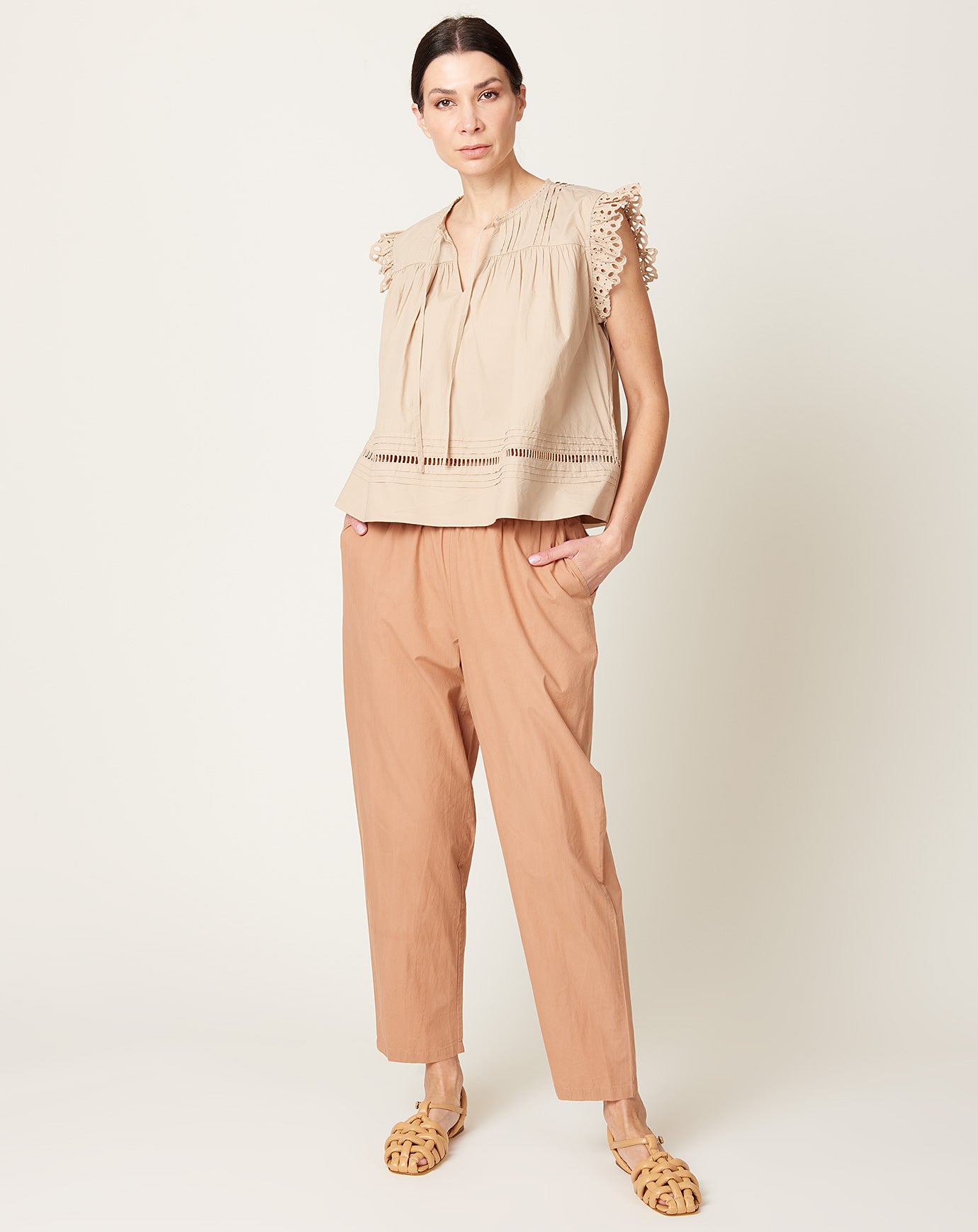 Skall Studio Edgar Pants in Acacia Brown