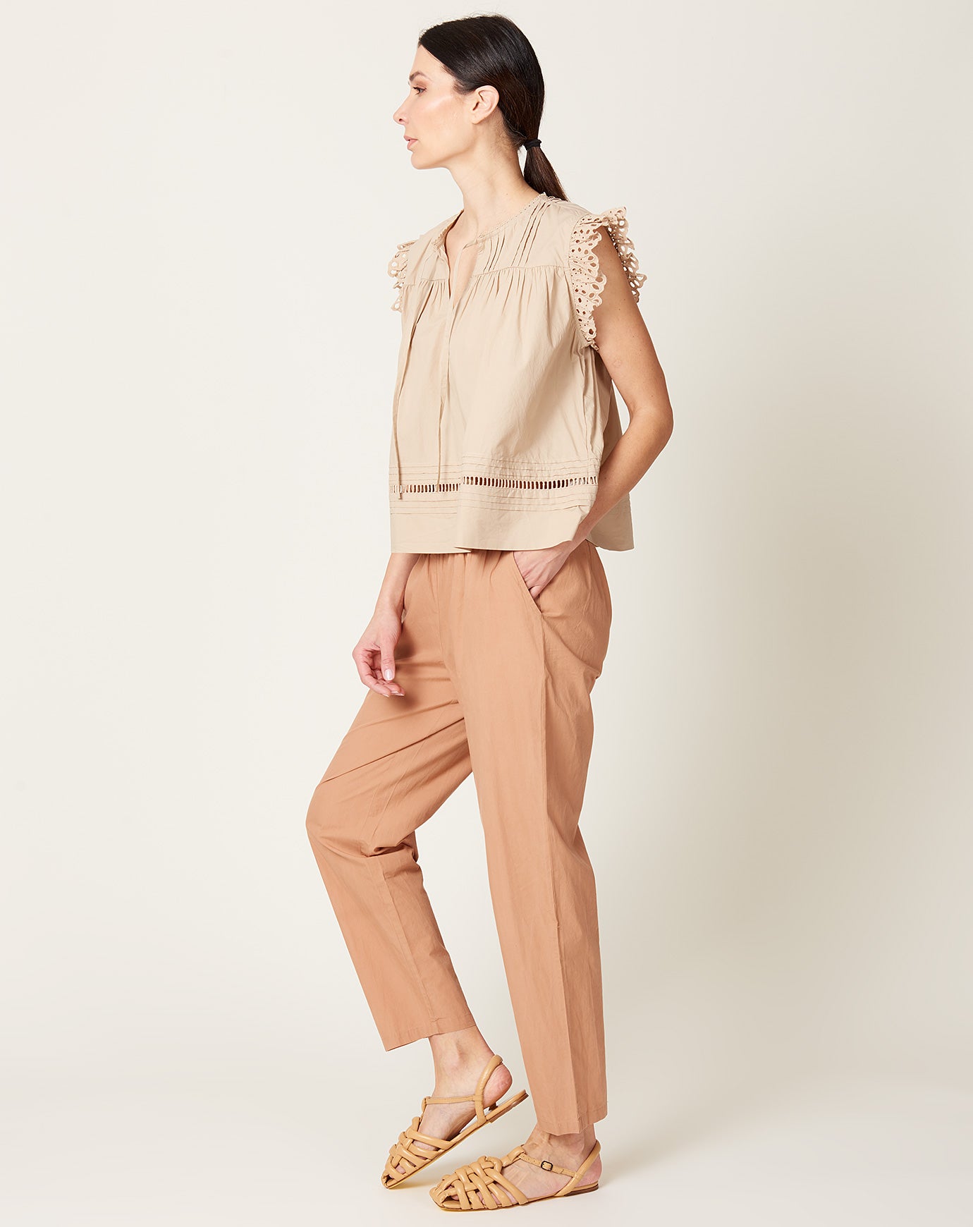 Skall Studio Edgar Pants in Acacia Brown