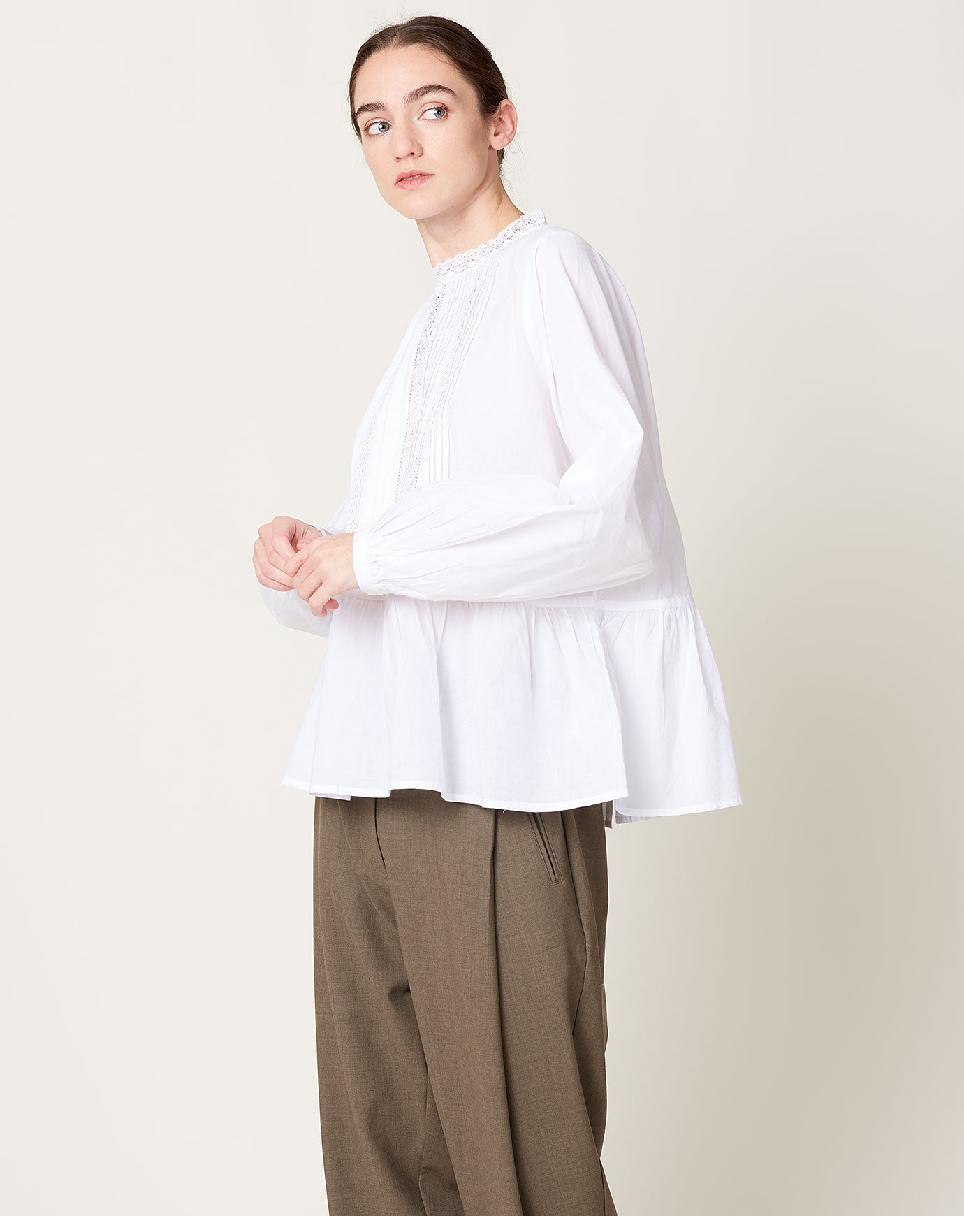 Skall Studio Mallow Shirt in Optic White