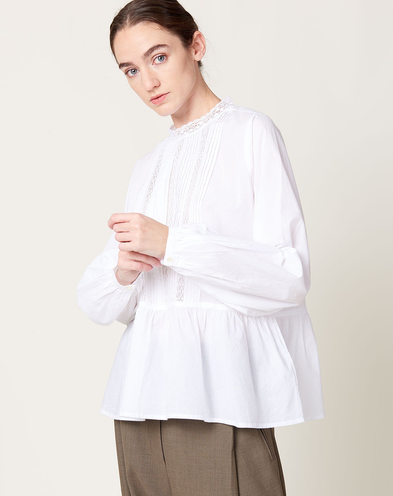 Skall Studio Mallow Shirt in Optic White