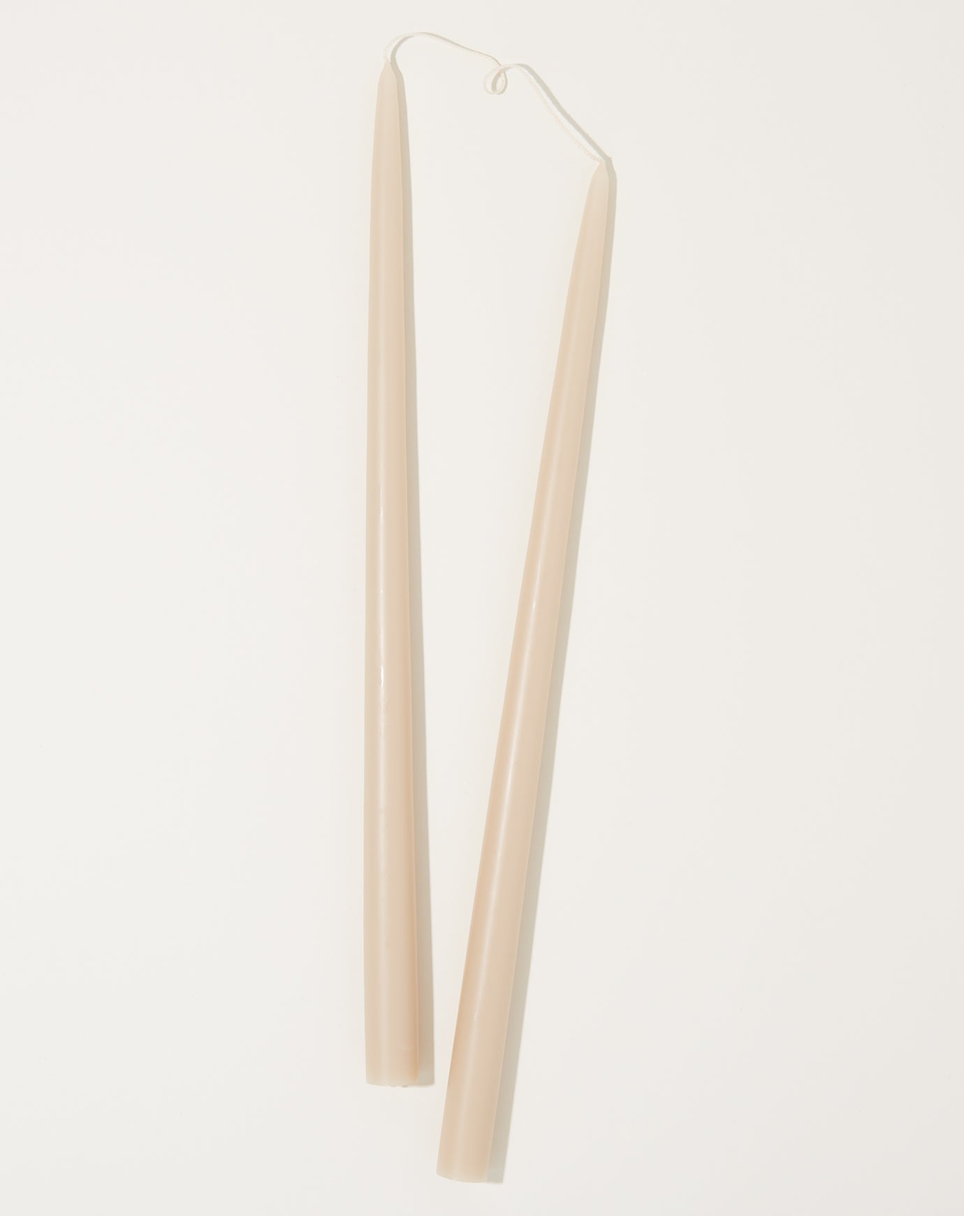 The Floral Society Pair of 18" Taper Candles in Parchment