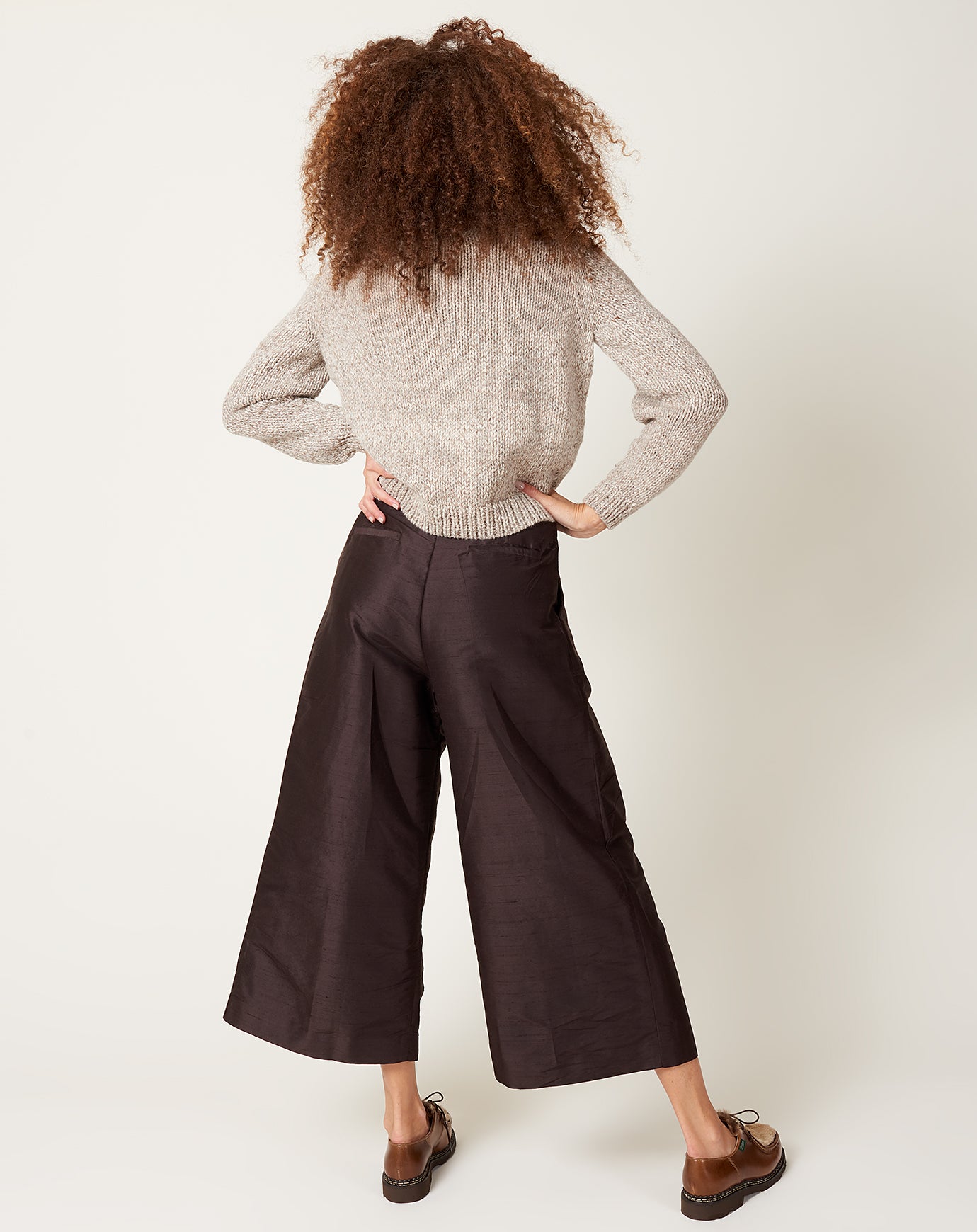 Worn Oldie Pant in Coffee Silk