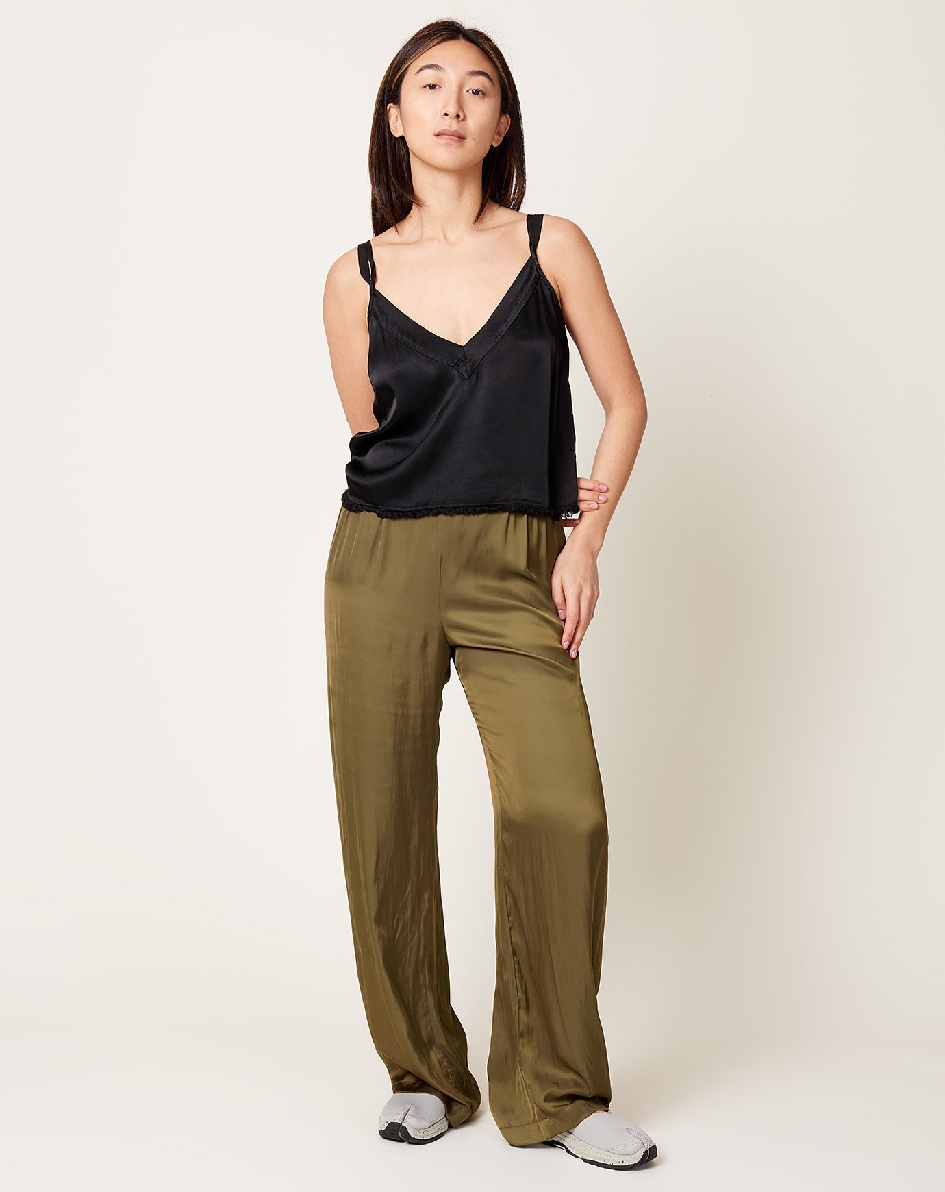 Zero + Maria Cornejo Gigi Pant in Olive Drift