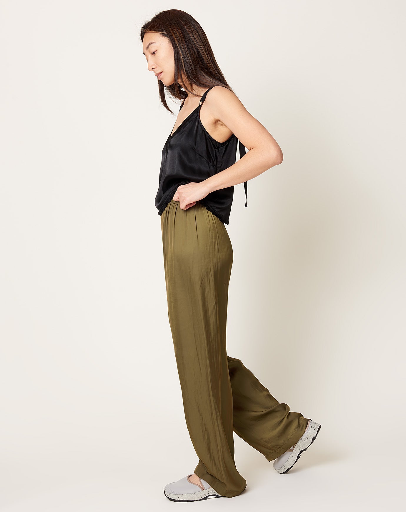 Zero + Maria Cornejo Gigi Pant in Olive Drift