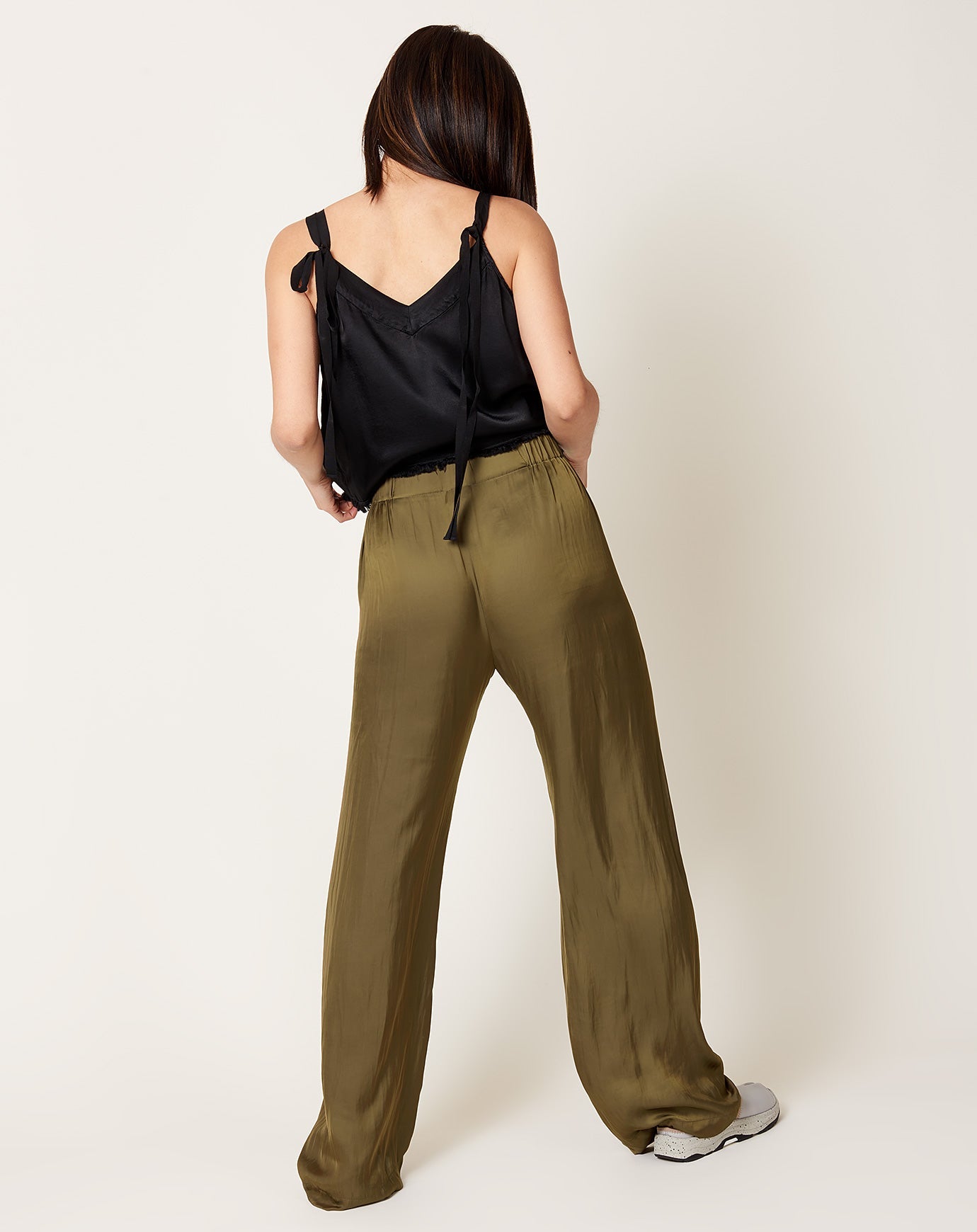 Zero + Maria Cornejo Gigi Pant in Olive Drift