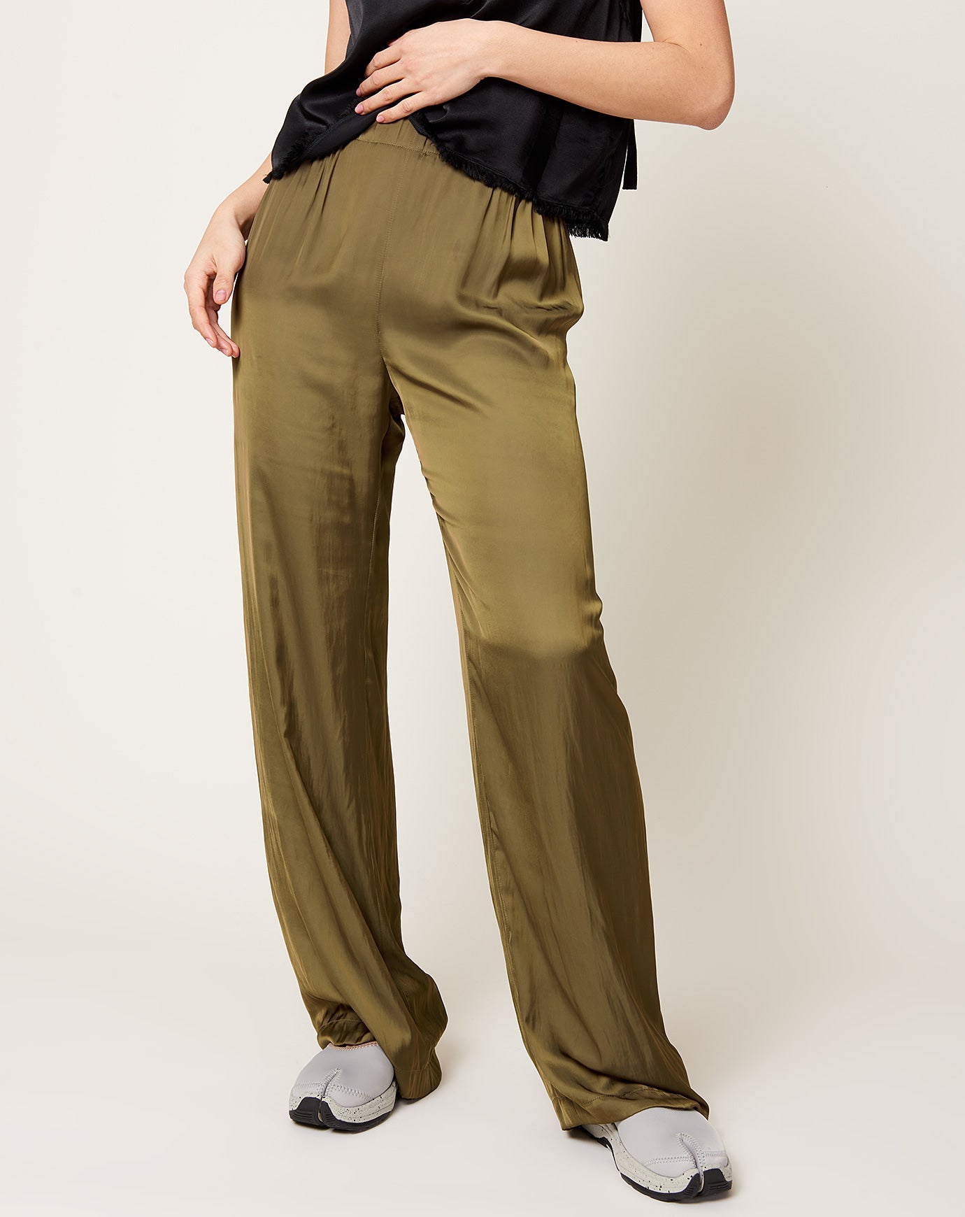 Zero + Maria Cornejo Gigi Pant in Olive Drift